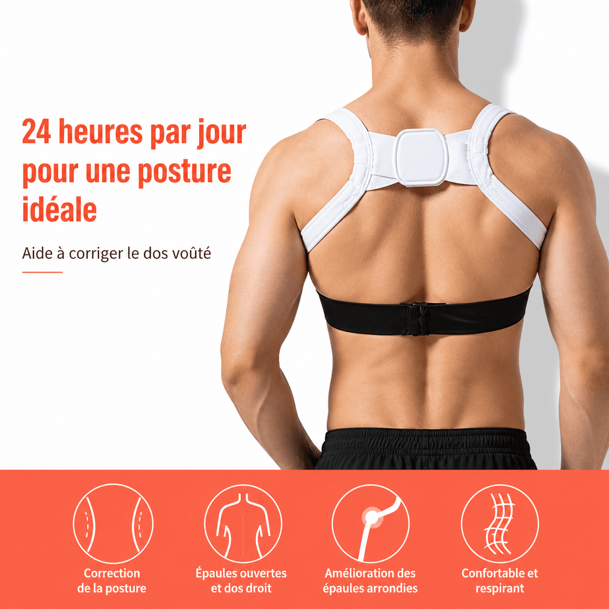 Correcteur de Posture Invisible pour Dos Droit 4 Correcteur de Posture Invisible