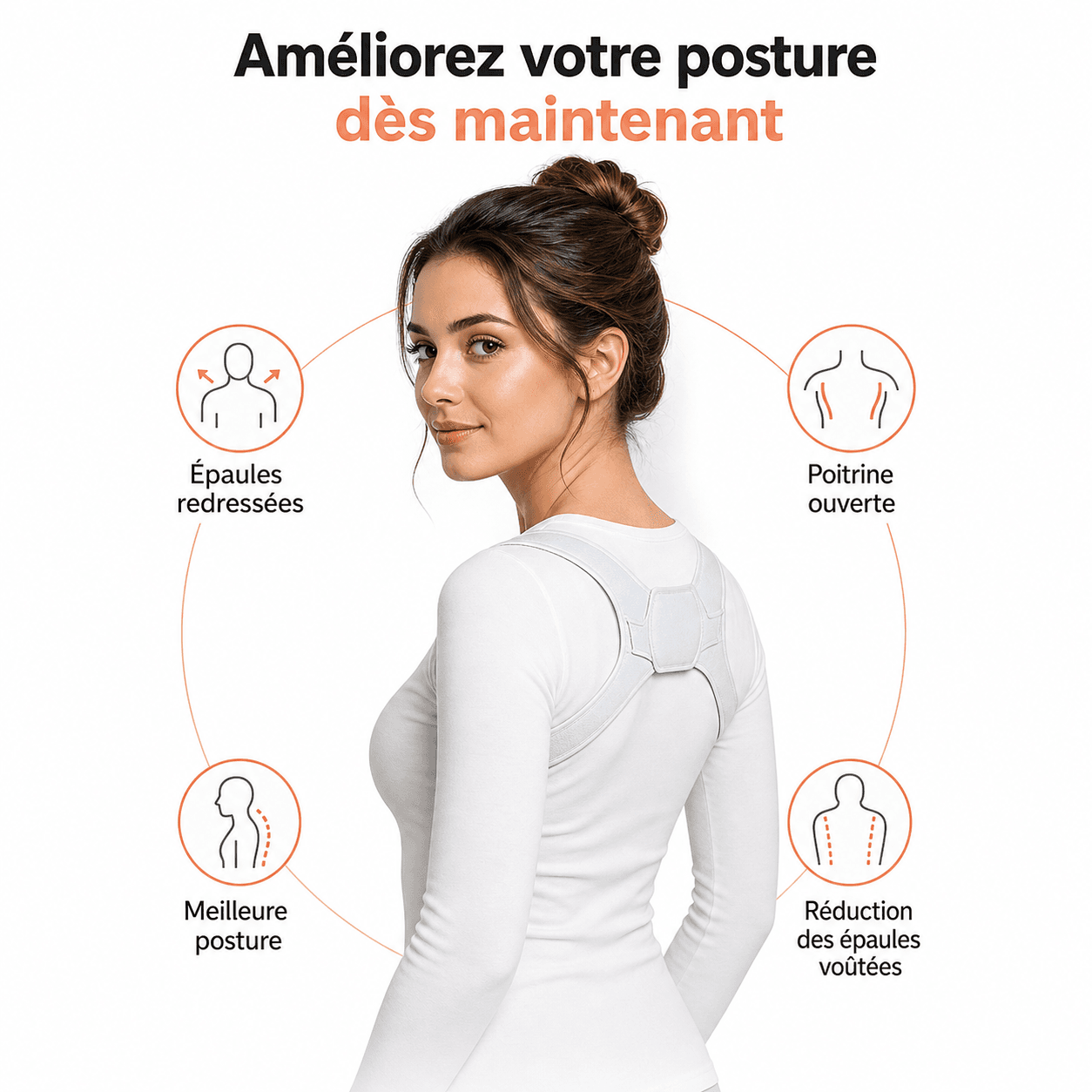 Correcteur de Posture Invisible pour Dos Droit 3 Correcteur de Posture Invisible