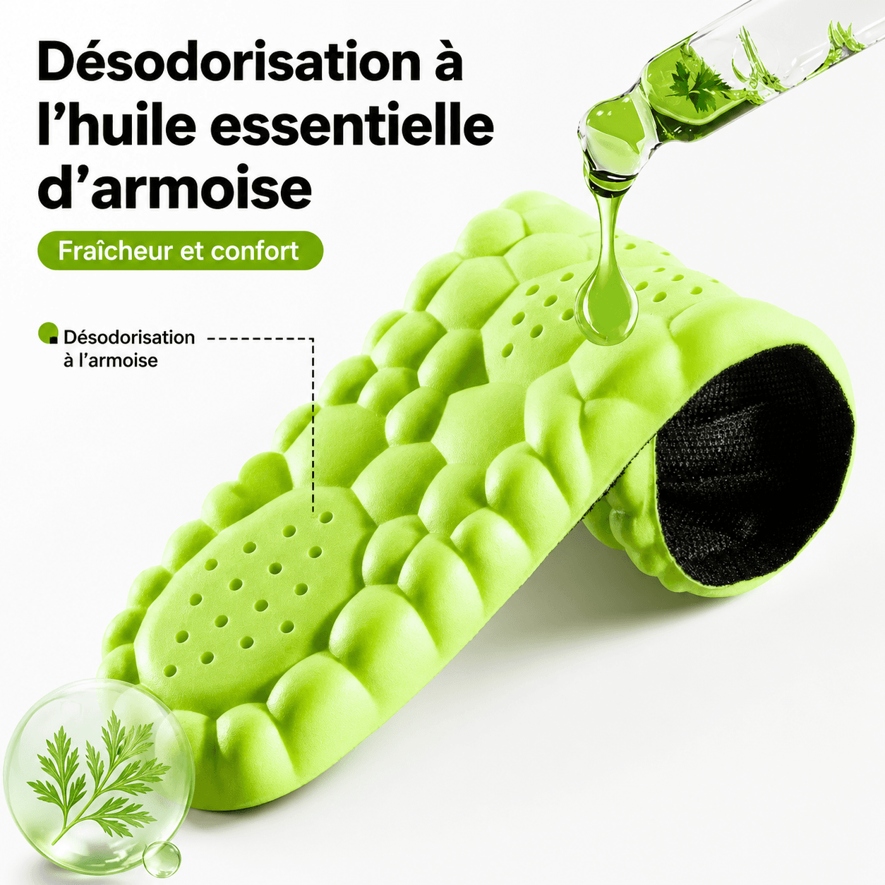 Semelles 4D Sport Ultra Douces Anti-Chocs pour Pieds 2 Semelles 4D Sport Ultra Douces Anti-Chocs pour Pieds – Image 2